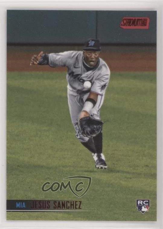 2021 Topps Stadium Club Red Foil Jesus Sanchez #77 Rookie RC 04i2
