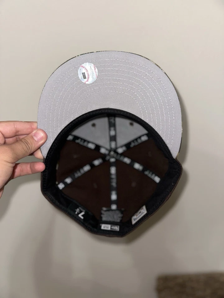 Gorra ajustada Astros madera quemada camuflaje 7 1/4 Foto 4 de 4