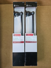 Set of 2 - Delta Leland 77818-RB Oil Rubbed Bronze Finish 18" Bathroom Towel Bar