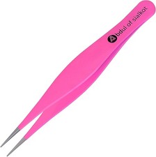 Pointed Tweezers,Needle Nose Tip, Sharp Precision Ingrown Hair, Surgical Pointed
