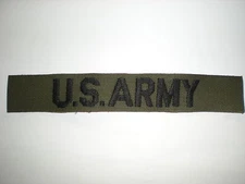US ARMY POCKET TAPE FOR BDU'S (EMBROIDERED) -SUBDUED