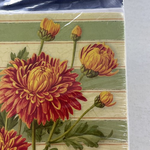 Chrysanthemum Floral Birthday Party Invitation VTG Women feminine flower lady - Picture 19 of 24