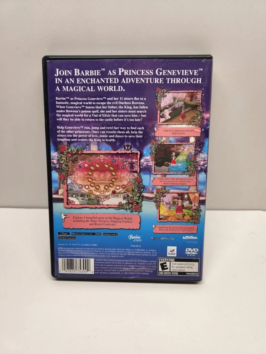 Barbie: 12 Dancing Princesses (scratch & dent) PS2 Playstation 2 Game