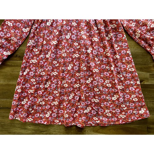 Mini Boden Red Floral Lace Collar Jersey Dress 5/6 - Picture 3 of 9