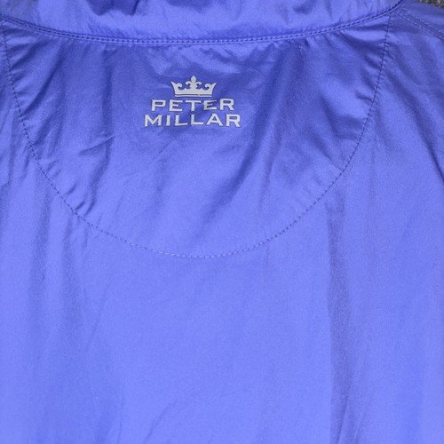 Peter Millar Men’s Wind Pullover Jacket XL Blue 1/4 Zip Golf MS15EZ30 - Picture 9 of 12