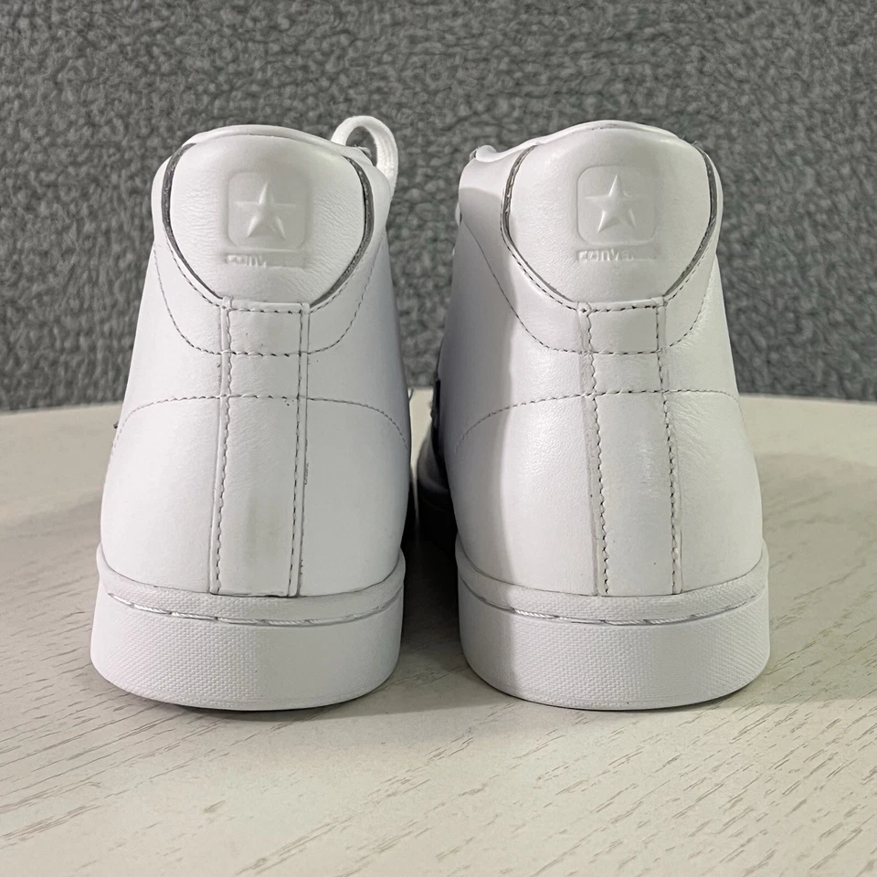 Converse Zapatos Mujer 8 Blanco Pro Cuero LP Medio Con Cordones Clásicos Retro Tenis Foto 3 de 4