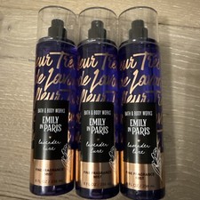 3Pk Bath  Body Works Emily in Paris Lavender Luxe Fine Fragrance Mist 8 oz. ea.