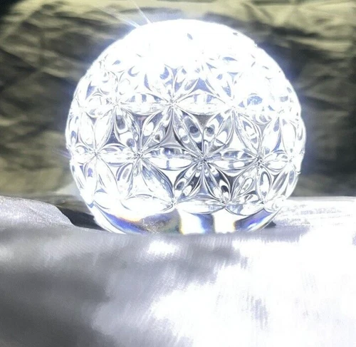 Waterford Y2K Crystal Times Square Star Of Hope Ball Paperweight In Box VINTAGE