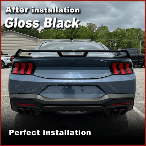 Alerón labial trasero negro brillante para Ford Mustang GT Dark Horse 2024-25 - Imagen 3 de 10