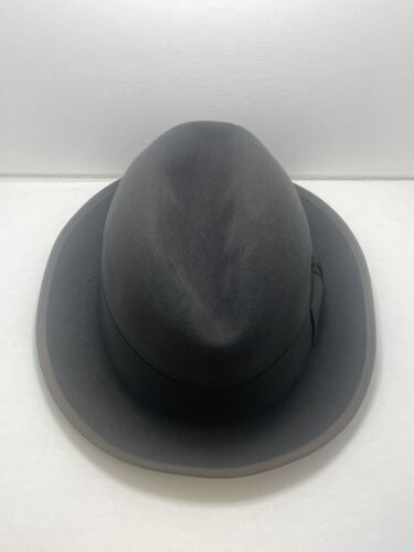 Vintage 50s 60s Stetson ‘Royal Stetson’ Black 6 7/8 See Photos - Afbeelding 1 van 10