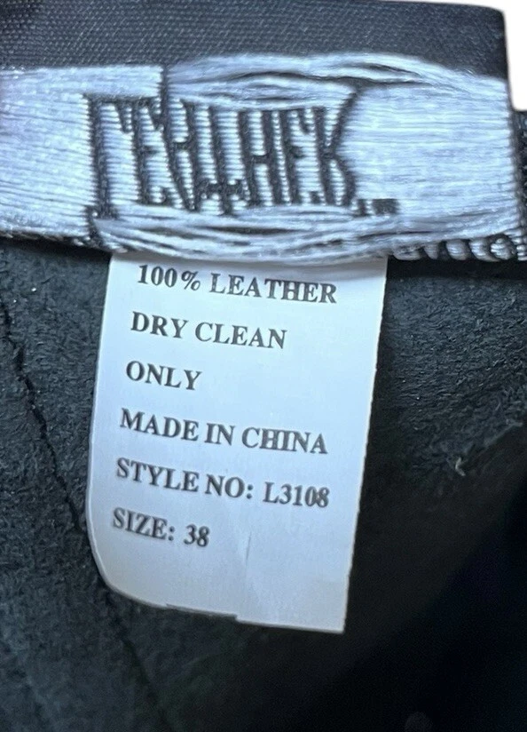 Vintage ‘Elegant Moments Leather’ Black Leather Corset Black Ribbon Size 38 (XL) - Image 4 of 4