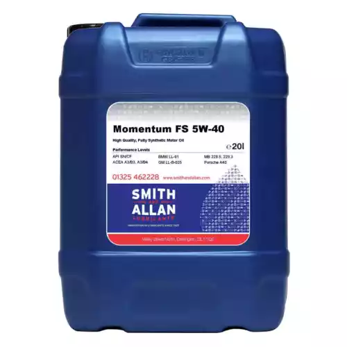 5W-40 Fully Synthetic Engine Oil ACEA A3/B4 API SN VW BMW MB 20 Litre 20L