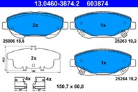 BremsbelÄGe Toyota P. Avensis/Verso 2.0-2.2 D-4D 10-18