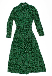 long sleeve button down midi dress