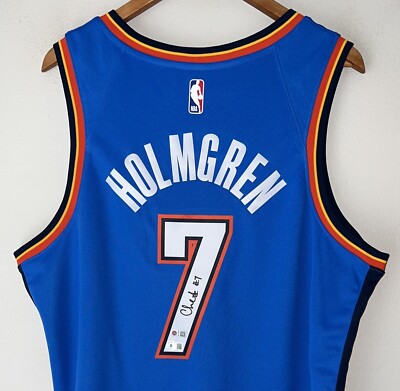 CHET HOLMGREN Thunder チェット サイン ユニフォーム Chet Holmgren Oklahoma City Thunder Signed NBA Nike Swingman