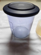 TUPPERWARE Tafelperle Pikantus C96 3120A-2 Behälter Deckel Gurkenlift blau Rar