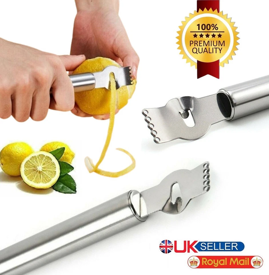 Zitronen Zitrus Zester Hochwertig Edelstahl Orangenschäler Limettenreibe Werkzeug