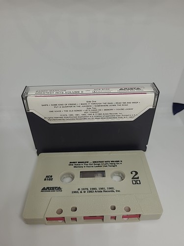 Barry Manilow Greatest Hits Volume 2 Cassette Tape - Picture 2 of 2