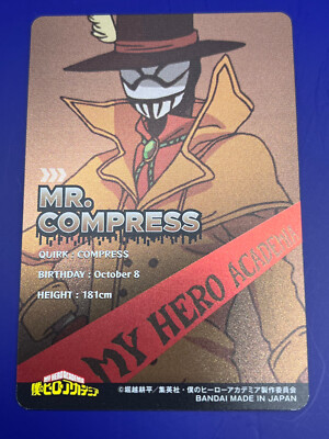Mr.Compress My Hero Academia Card Collection No.23 BANDAI Japan