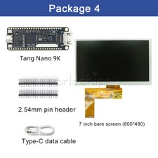 Tang Nano 9K FPGA Development Board GW1NR-9 RISC-V HDMI w/ 1.14"/4.3"/5"/7" LCD