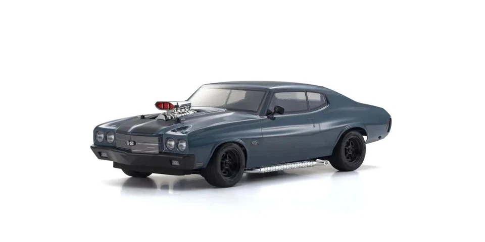 Kyosho 34494T1 1/10 EP 4WD FAZER Mk2 FZ02L VE 1970 Chevy Chevelle VE Dark Blue - Image 2 of 4