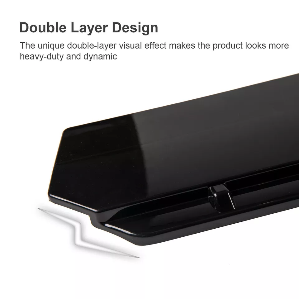 Black 86.6" Side Skirt Panel Lip + Front Bumper Canard For Lexus LS400 430 LS500 Foto 3 de 4