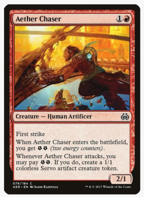 Aether Chaser (76) Aether Revolt (AER) PLAYSET (x4) Magic the Gathering NM/LP