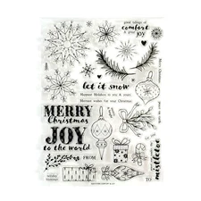 Simon Says Stamp - COMFORT & JOY - 6x8 Stamps  (from the 2018 Holiday Card Kit)