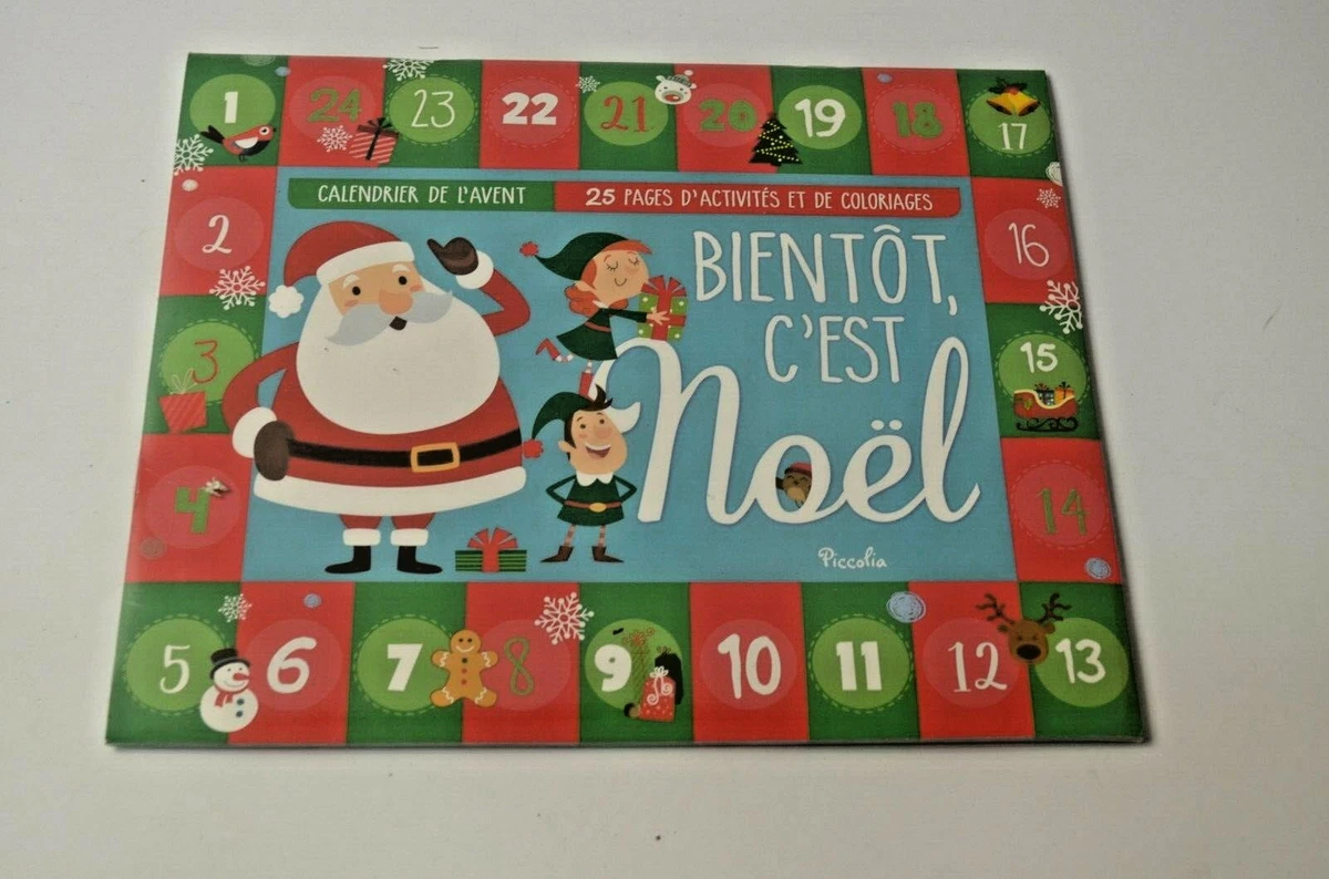 Coloriages Calendrier De L avent CALENDRIER DE L AVENT EN ACTIVITE COLORIAGE BRICOLAGE LIVRE PERE NOEL DECORATION | eBay