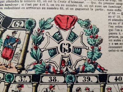 No jeux de l'oie ancien jeux plateau de societe jeux d'assau en ance