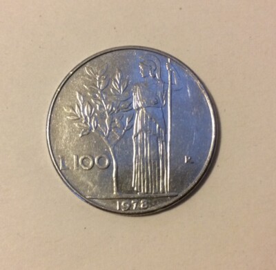 Repubblica Italiana 100 LIRE Minerva 1978 Moneta RARA | eBay