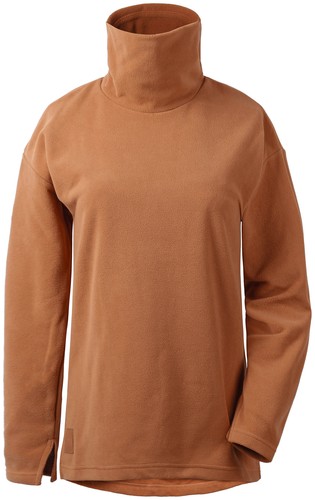 Didriksons Fleece Pullover Jumper Johanna Women's Polo Braun