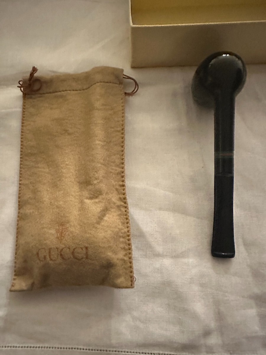 Vintage Authentic GUCCI Tobacco PIPE with Pouch and Box (Never