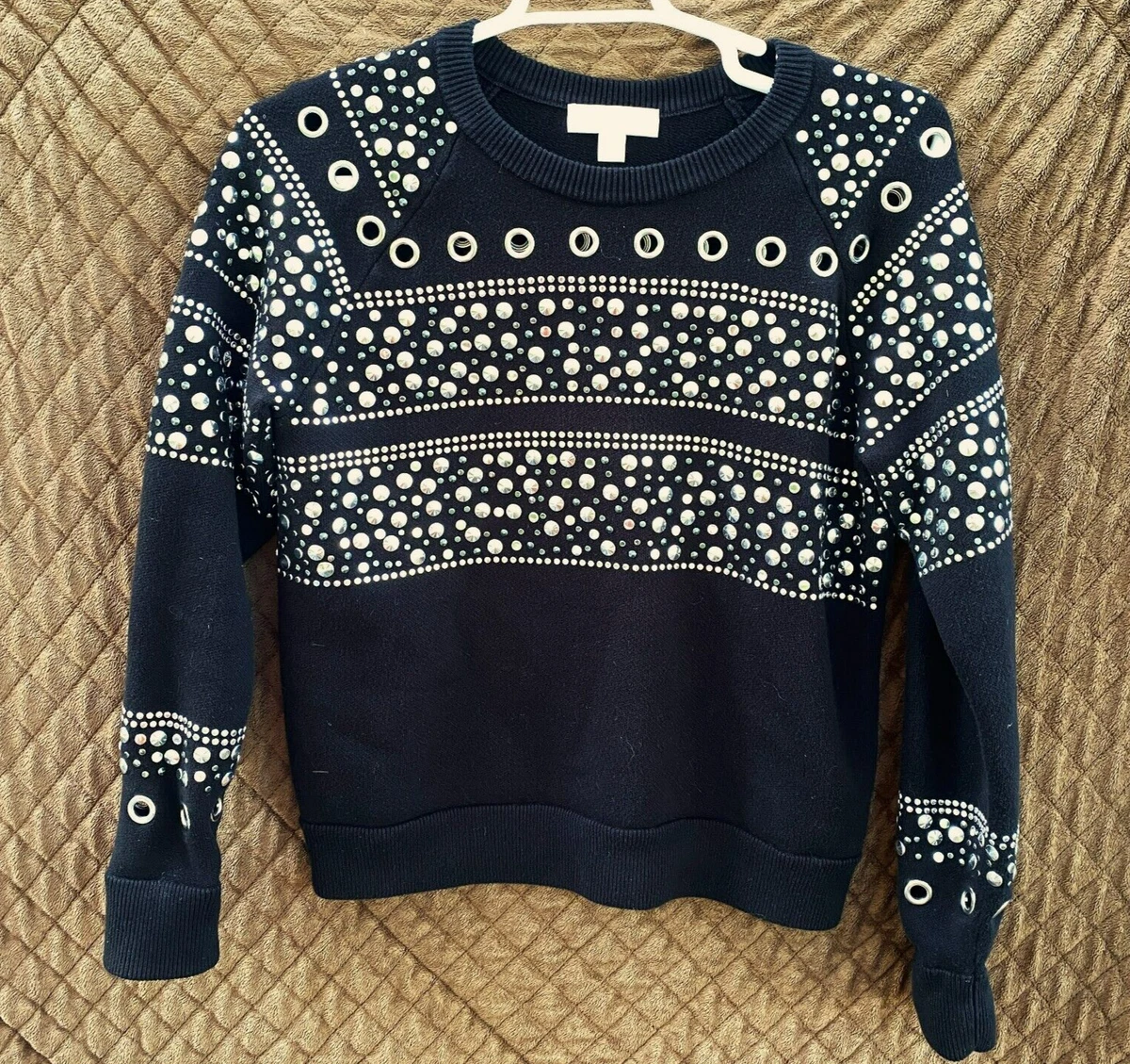 Michael kors studded clearance sweater
