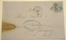 FRANCE   22 lettre marcophilie 29 juin 1867 de Mulhouse vers La Longine