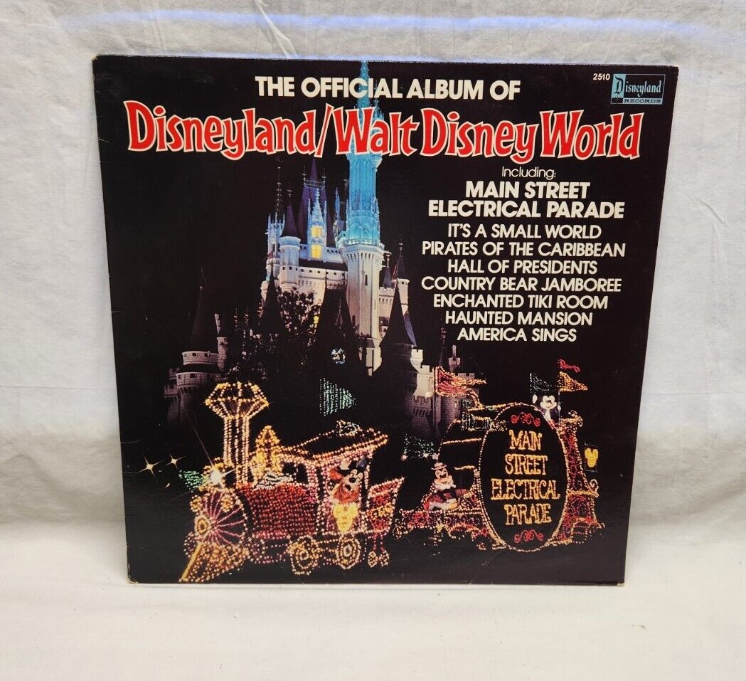 The Official Album of Disneyland/Walt Disney World Vinyl LP Record VG 
