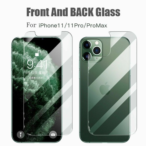 iPhone 12 13 Pro Max przód + tył + obiektyw 360 przezroczyste szkło hartowane ochrona ekranu - Zdjęcie 2 z 4