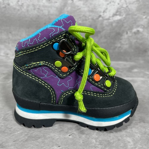 Timberland Toddler's Hiking Booties Hi-Tops Lace Up Multi Color Toddler's Sz 4.5 - Picture 9 of 12