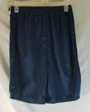 Alleson Athletics Youth Unisex Size Extra Large Navy Tech Soccer Shorts NEW
