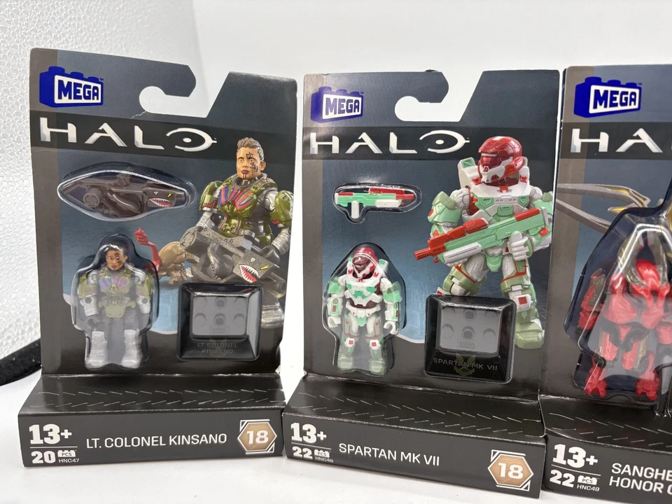 Mega Construx Halo Minifiguras Héroes Serie 18 Juego Completo de 5 NUEVO Foto 2 de 4
