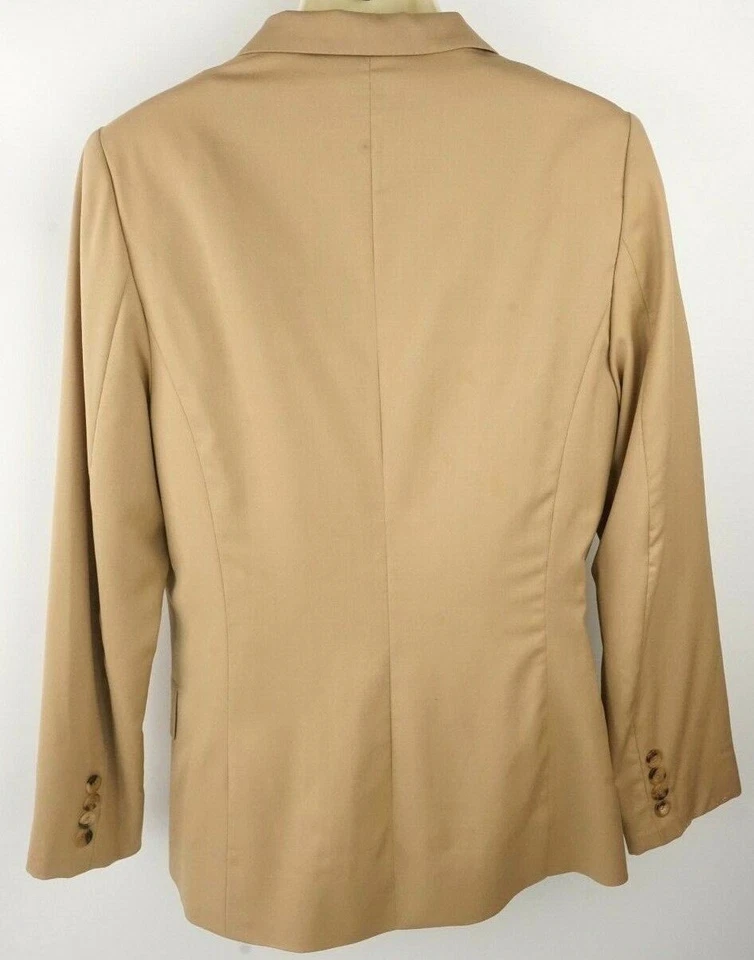 $4000+ Kiton Mujer Dorado/Tostado Lana Falda Traje Talla Euro 42 EE. UU. 6 Cintura 26 Pulgadas Foto 4 de 4