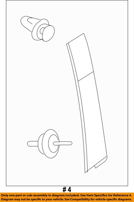 MAZDA OEM 19-22 3 Front Door Exterior Trim-Applique BDTS50M10C | eBay