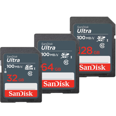 Sandisk Ultra SDXC UHS I Memory Card 100 MBs