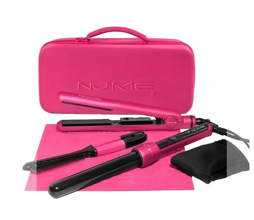 Gift Set Nume Pink Hair Straightener NuMe 1500W Professional Hair