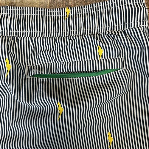 Five Four Mark McNairy Stripe Lightening Badehose gefüttert Taschen Kordelzug M - Bild 6 von 9