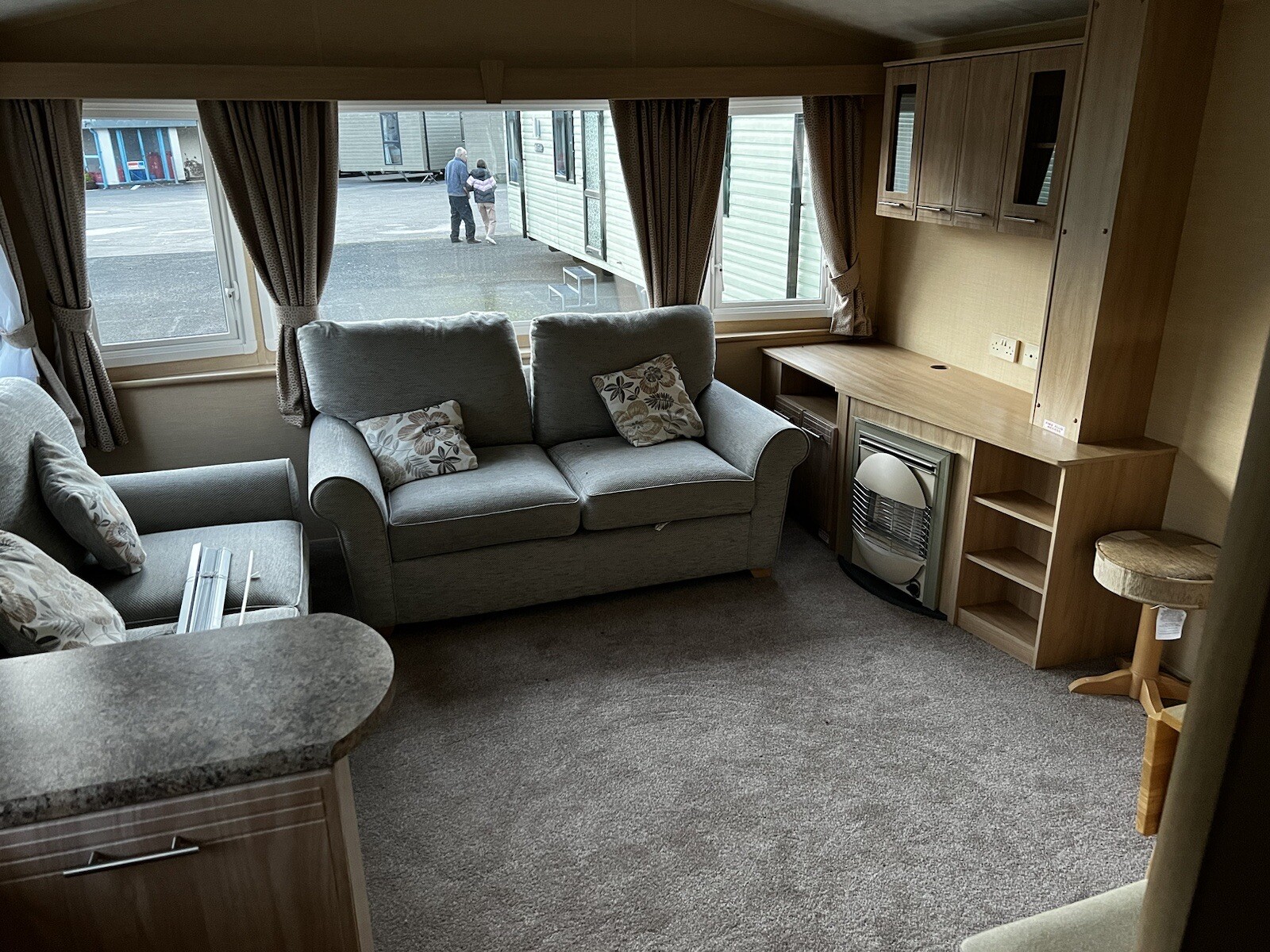 Widney Modena Static Caravan Gas Fire Heater Working Order eBay