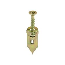 PLASTERBOARD CAVITY WALL FIXINGS HAMMER IN METAL ANCHOR PLUGS INCLUDING SCREWS 