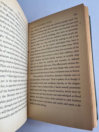 THE AUTOBIOGRAPHY OF AN EX-COLOURED MAN by James Weldon Johnson - 1927 - Picture 6 of 14