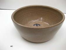 Jugtown Ware North Carolina Pottery Bowl Elegant Simple Flower Inside 2 NICE 