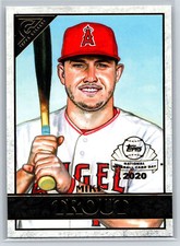 2020 Topps Gallery Preview Mike Trout National Baseball Card Day Angels #GP-1